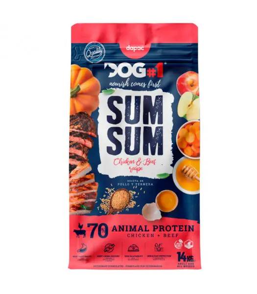 Pienso Sum Sum Adulto  pollo y ternera 3,5 kg y 14 kg