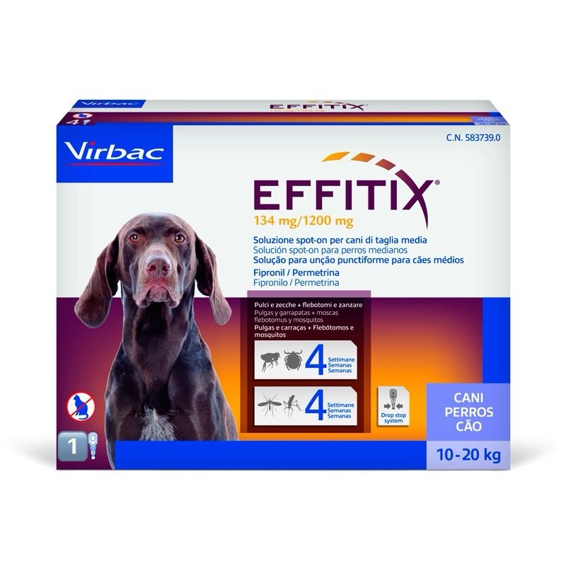 Antiparasitario Externo Pipeta Effitix Perros de 10-20 kg